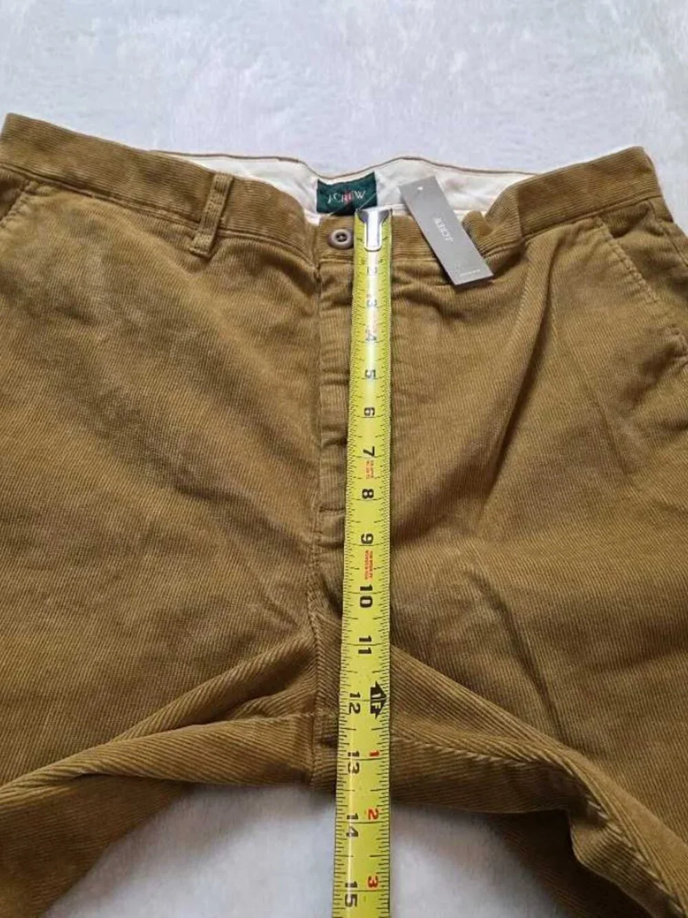 New 33x32 J.Crew broken in straight pant in stretch corduroy  Vintage Goldenrod
